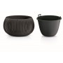 Doniczka BETON BOWL - czarny beton